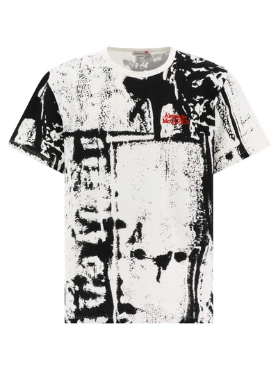 Alexander Mcqueen T-shirts And Polos In White - Black