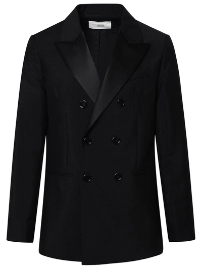 Ami Alexandre Mattiussi Ami Paris Black Virgin Wool Clothing Jackets