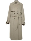 Max Mara Falcone Double Breasted Trench In White