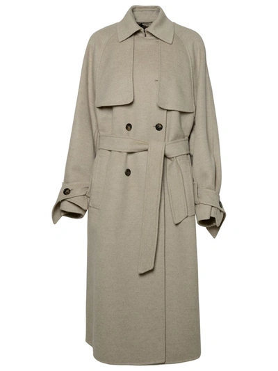 MAX MARA MAX MARA 'FALCONE' TRENCH COAT IN ALBINO CASHMERE