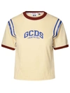 Gcds Logo-print Cotton T-shirt In Avorio