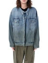 Magliano Man Denim Outerwear Blue Size S Cotton In Med Blue