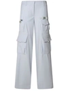 OFF-WHITE OFF-WHITE LIGHT BLUE VIRGIN WOOL CARGO PANTS