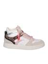Premiata Midquinnd Leopard/white Sneakers In White