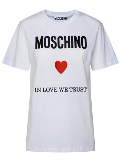 Moschino T-shirt Logo In White