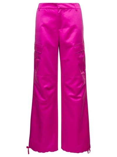 The Andamane Lizzo Cargo Trousers In Cyclamen