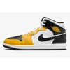 Nike Jordan Air Retro 1 Mid Casual Shoes In Yellow