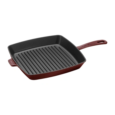 Staub Cast Iron 10-inch Square Grill Pan In Black