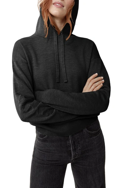 Canada Goose Belleville Hooded Wool Sweatshirt In Black