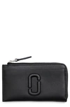 Marc Jacobs The Top Zip Multi Leather Card Holder In Black
