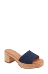 Andre Assous Cypress Slide Sandal In Denim