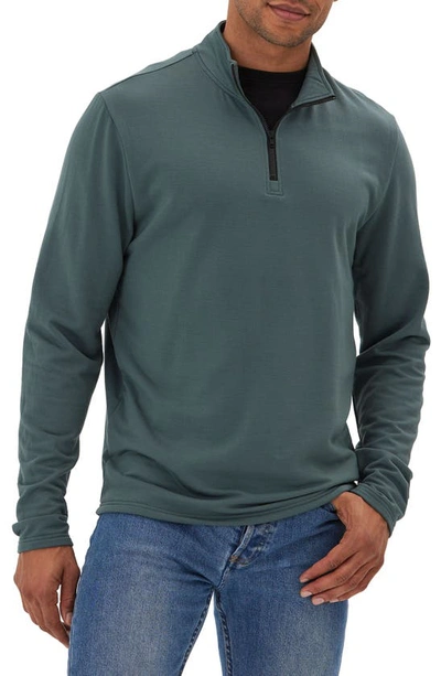 Threads 4 Thought Kace Quarter Zip Pullover In Seagrass