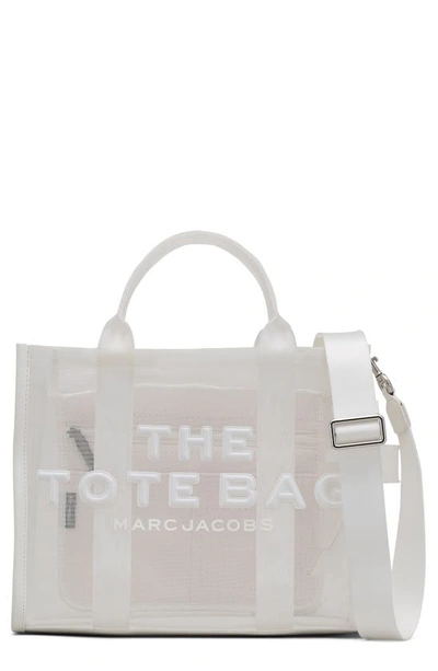 Marc Jacobs The Medium Mesh Tote Bag In White