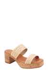 Andre Assous Cairo Platform Sandal In Beige