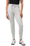 Travis Mathew Cloud Terry Drawstring Joggers In Heather Light Grey