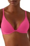 B.tempt'd By Wacoal Cotton To A Tee Underwire Plunge T-shirt Bra In Raspberry Sorbet