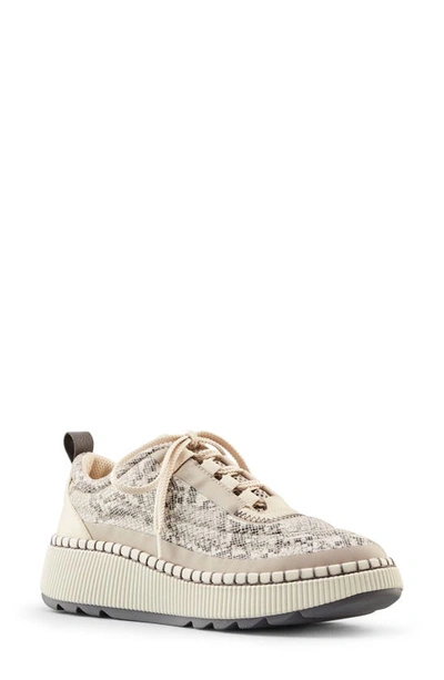 Cougar Sayah Waterproof Sneaker In Taupe Snake