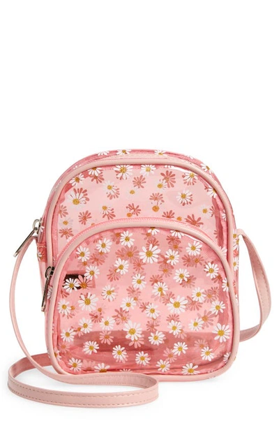 Capelli New York Kids' Floral Jelly Shoulder Bag In Pink Combo