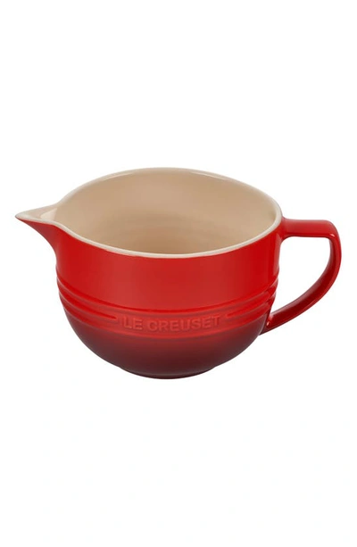 Le Creuset Stoneware Batter Bowl In Cerise