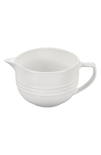 Le Creuset Stoneware Batter Bowl In White