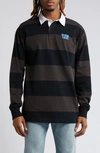 YOWIE RUGBY STRIPE LONG SLEEVE COTTON POLO