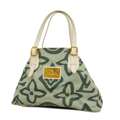 Pre-owned Louis Vuitton Tahitienne Canvas Tote Bag () In Green