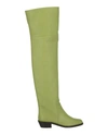 FERRAGAMO BUCANEVE LEATHER OVER-THE-KNEE BOOTS