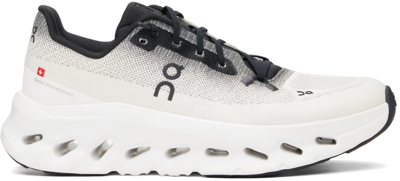 On Black And Ivory Cloudtilt Sneakers Men In Black And White