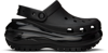 CROCS BLACK MEGA CRUSH CLOGS