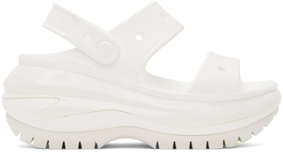 Crocs White Mega Crush Sandals