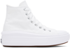 CONVERSE WHITE CHUCK TAYLOR ALL STAR MOVE HIGH TOP SNEAKERS