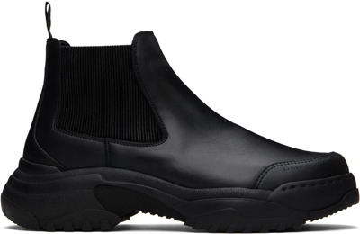 Gmbh Black Faux-leather Boots In Black Apple Pam