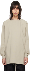 RICK OWENS OFF-WHITE BASEBALL SWEATSHIRT