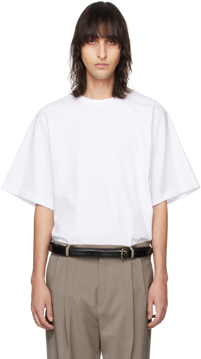 Max Mara White Blocco T-shirt In 009 Optical White