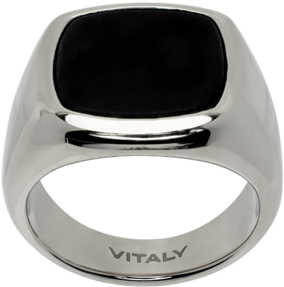 Vitaly Silver Vaurus Ring In Stainless Steel