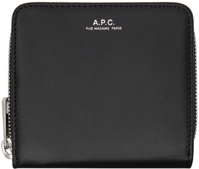Apc Black Emmanuel Compact Wallet In Lzz Black