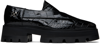 GMBH BLACK CHUNKY CHAPAL LOAFERS
