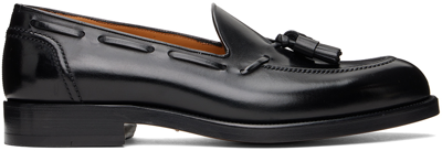 Tom Ford Black Burnished Leather Westminster Loafers