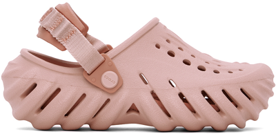 Crocs Rose-pink Polyamide Echo Clog Flats