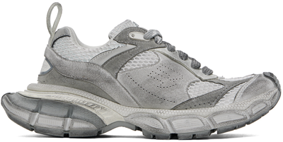 Balenciaga 3xl Suede And Mesh Trainers In Light Grey