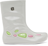 Rombaut Ssense Exclusive Gray & White Alien Barefoot Ii Boots In Nebula