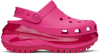 Crocs Pink Mega Crush Clogs In Juice