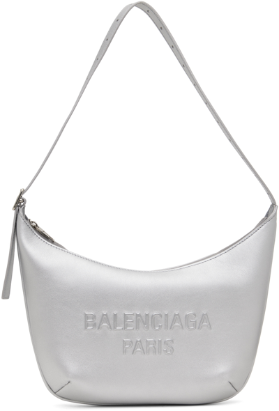 Balenciaga Women's Mary-kate Sling Bag Metallized In Silver