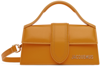 Jacquemus Le Bambino Top Handle Flap Bag Leather In 780 Dark Orange