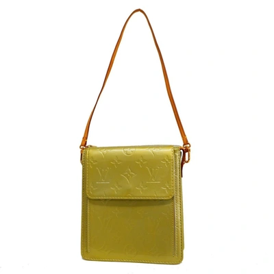 Pre-owned Louis Vuitton Mott Patent Leather Shoulder Bag () In Yellow