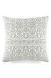 Ienjoy Home Antique Floral Cotton Throw Pillow In Arctic