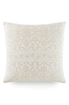 Ienjoy Home Antique Floral Cotton Throw Pillow In Natural