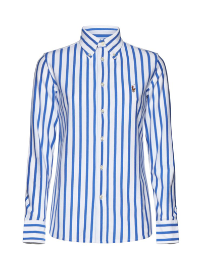 Polo Ralph Lauren Pony Embroidered Striped Shirt In Multi