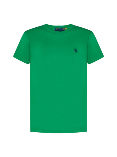 Polo Ralph Lauren Pony Embroidered Crewneck T In Green
