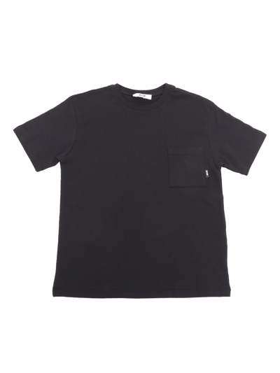 Msgm Kids' T-shirt With Pocket In Black